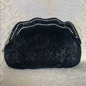 Black beaded bag